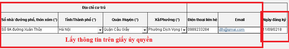 Cá nhân đăng ký Mã Số thuế Cá nhân đăng ký Mã Số thuế