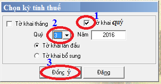 Các lựa chọn kỳ kê khai thuế TNCN Các lựa chọn kỳ kê khai thuế TNCN