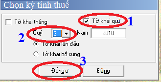 Chọn kỳ kê khai thuế TNCN Chọn kỳ kê khai thuế TNCN
