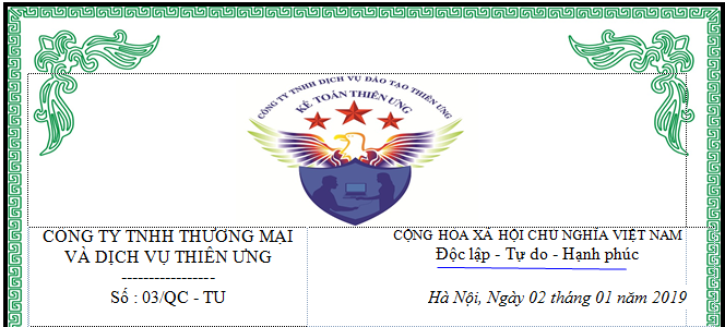 Mẫu quy chế lương thưởng công ty năm 2019 mới nhất Mẫu quy chế lương thưởng công ty năm 2019 mới nhất