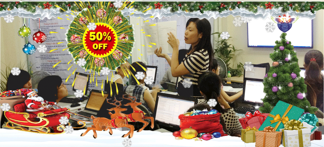 Khuyến mại học phí lớn chào đón Noel Khuyến mại học phí lớn chào đón Noel