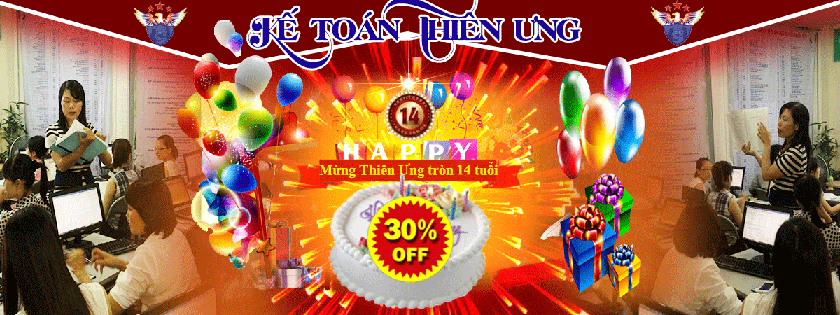 Chúc Mừng Kế Toán Thiên Ưng đã có 14 năm hoạt động và cống hiến